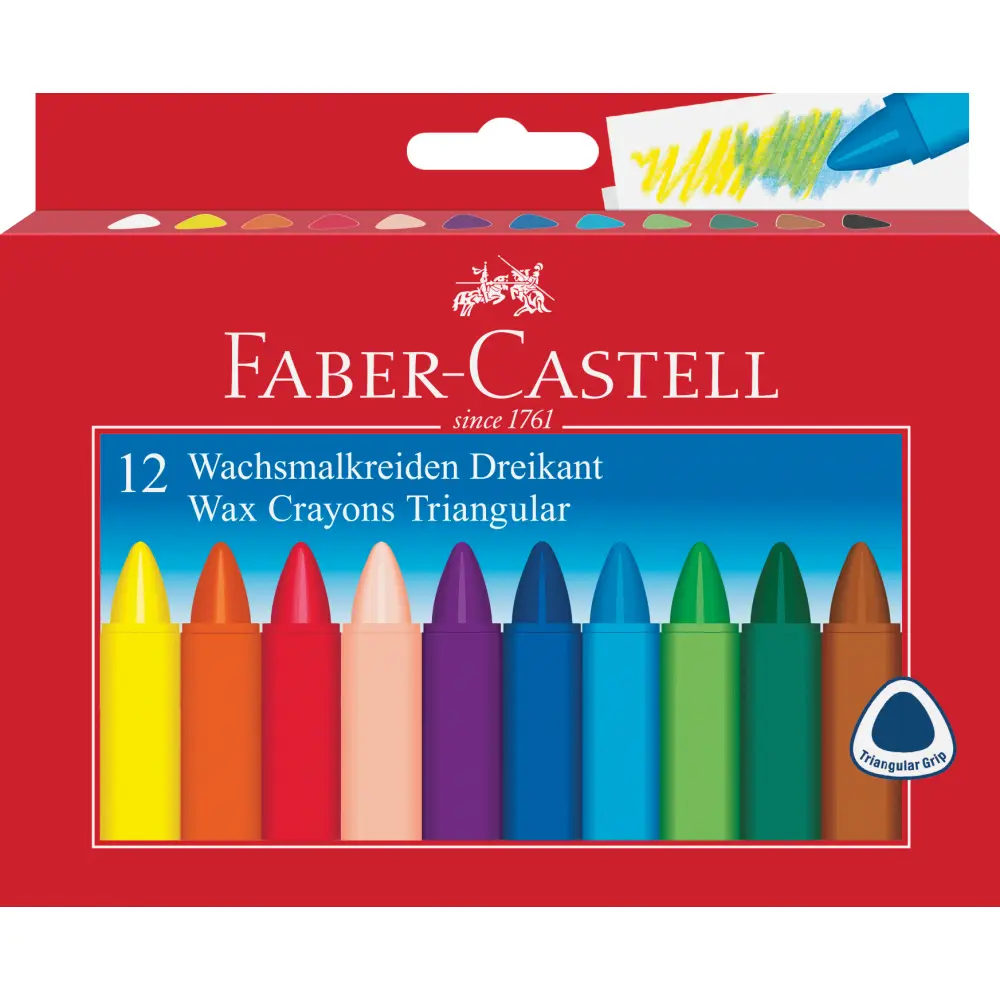 Voščenke FABER-CASTELL trirobe 12/1